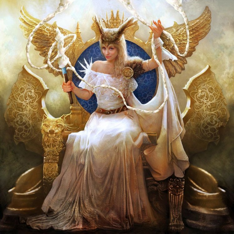 Frigga (also known as Frigg, The Beloved) was the goddess of love ...