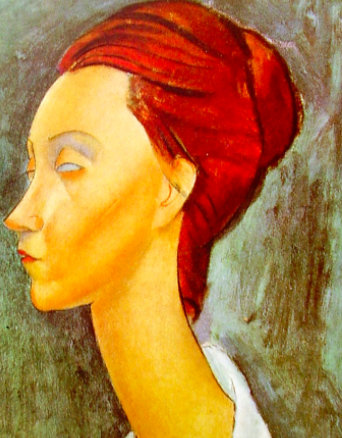 Portrait Of Lunia Czechovska by Amedeo Modigliani