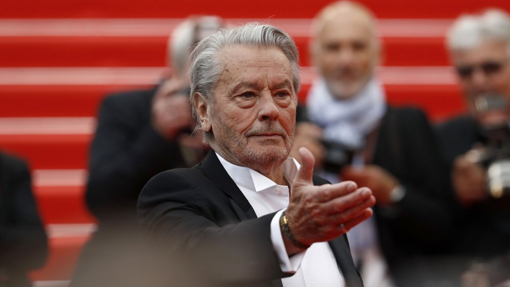 CANNES, FRANCE - MAY 19: Alain Delon attends the screening of "A Hidden Life (Une Vie Cachée)" during the 72nd annual Cannes Film Festival on May 19, 2019 in Cannes, France. (Photo by John Phillips/Getty Images)