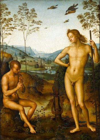 Pietro Perugino, Apollo and Daphnis