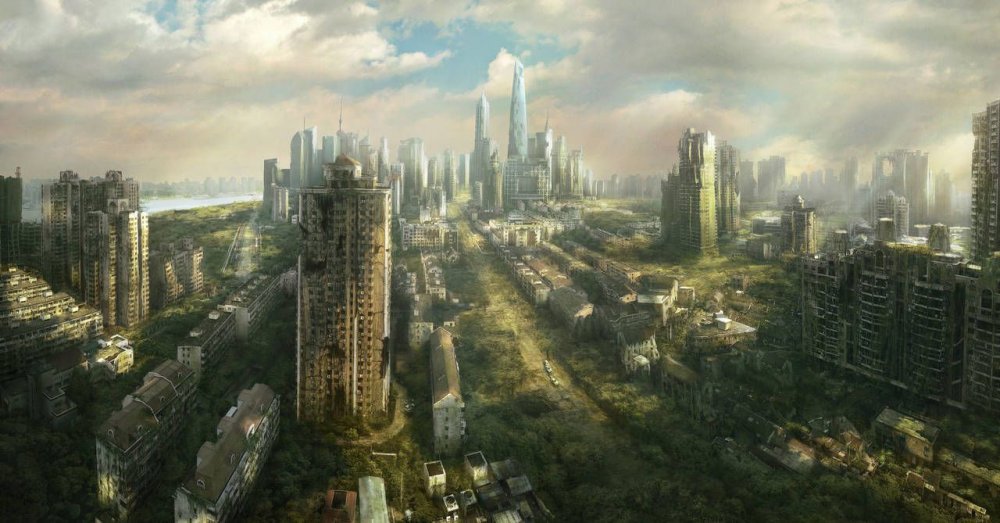 Shanghai Ruins by JonasDeRo | Post apocalyptic city, Post ...