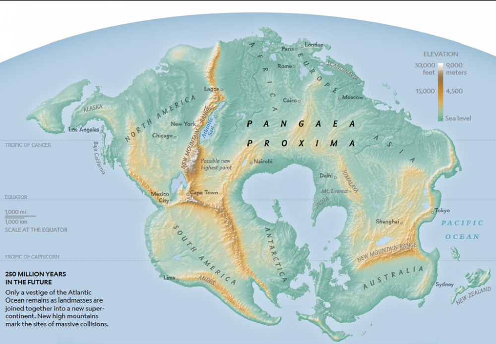 Pangaea Proxima- in 250 Million Years, National Geographic ...