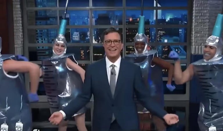 Triple-Vaccinated Stephen Colbert Forced Off Air