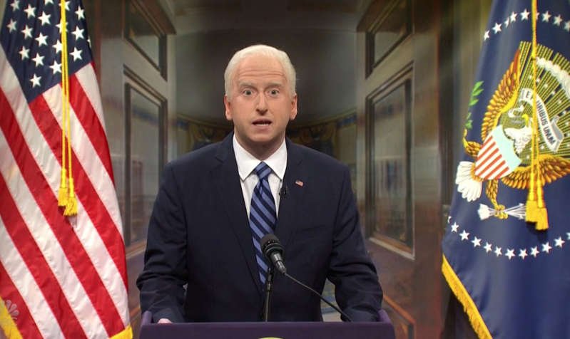 James Austin Johnson becomes the latest performer to play President Joe Biden on Saturday Night Live . (Photo: NBC/Twitter)