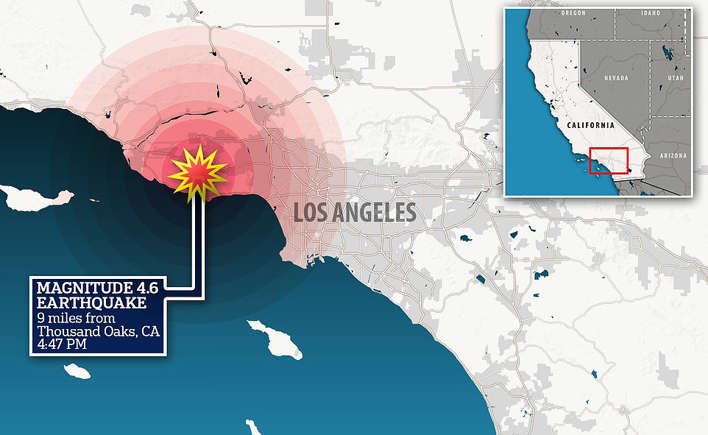 California is hit by 13 earthquakes in just 25 minutes overnight