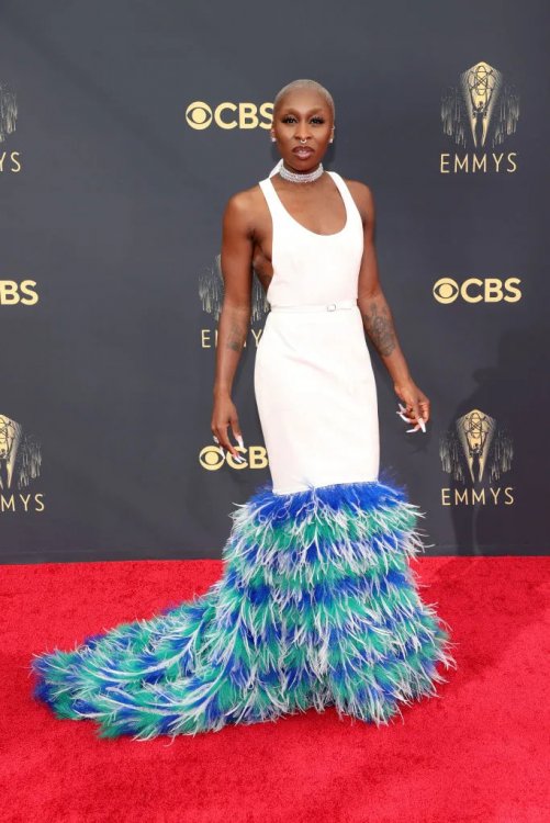 Cynthia Erivo attends the 73rd Primetime Emmy Awards on Sept. 19 at L.A. LIVE in Los Angeles. (Photo: Rich Fury/Getty Images)