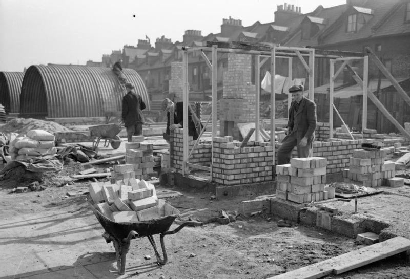 File:Post War Planning and Reconstruction in Britain- the Construction of  Temporary Housing D24231.jpg - Wikimedia Commons