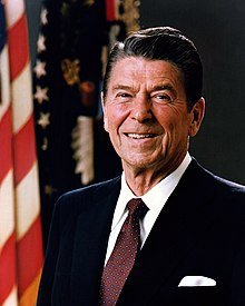 Ronald Reagan's presidential portrait, circa 1981