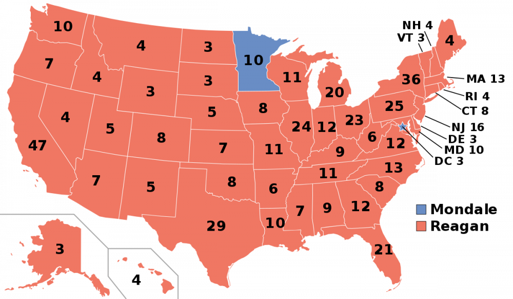1984 United States presidential election - Wikipedia