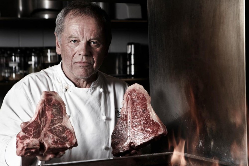 Portrait of the LA-based Austrian chef Wolfgang Puck