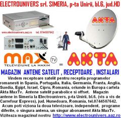 Magazin Tv Satelit, Antene Receptoare in Simeria, HD