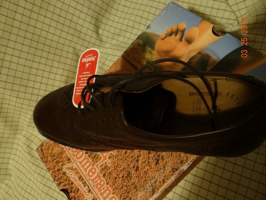 PANTOFI DE LUX BARBATESTI OXFORD ORIGINALI BOOMERANG ITALY MAS.46 FOARTE FELXIBILI SI COMOZI