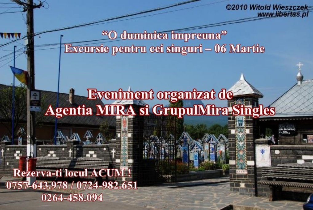 “O duminica impreuna” excursie pentru cei singuri – 06 Martie
