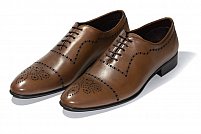 Pantofi barbati eleganti piele naturala maro Tudor