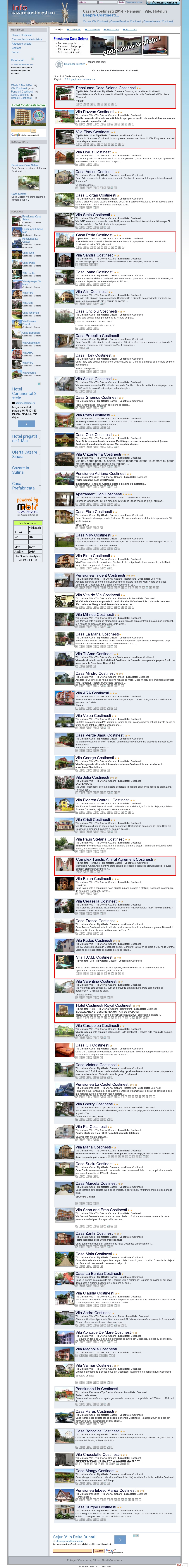 Info cazare Costinesti