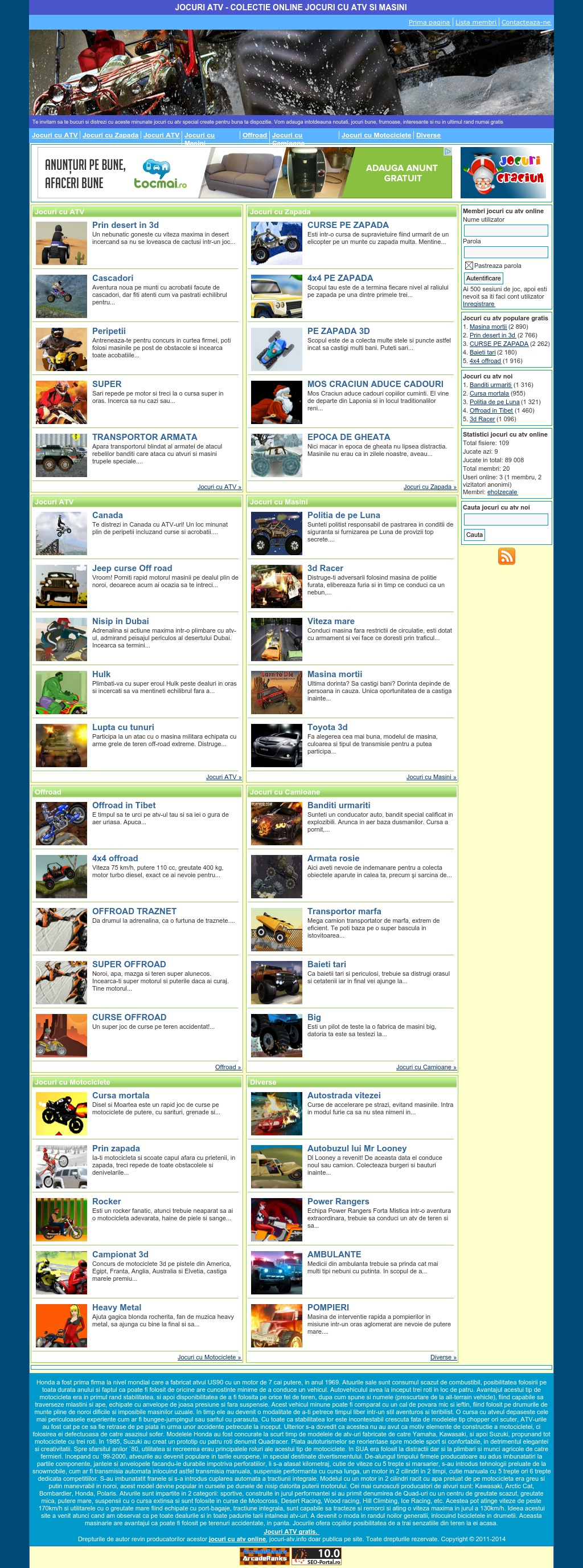 JOCURI cu ATV