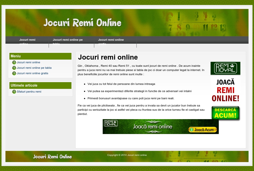 Jocuri remi online