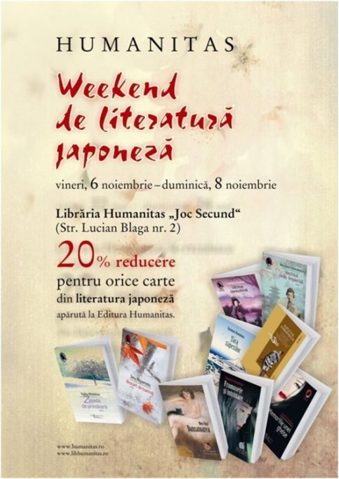 20% Reducere pentru orice carte din literatura japoneza