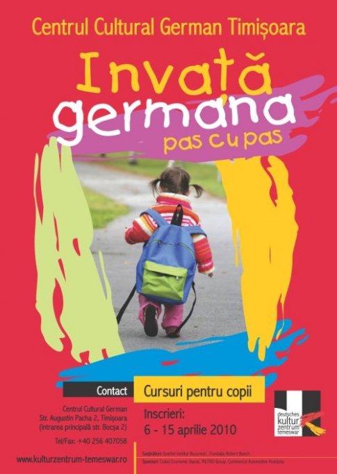 Germana pentru copii cu jocuri si distractie la Centrul Cultural German