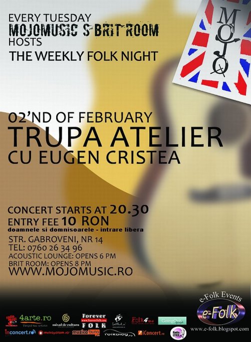 Martisor cu Trupa Atelier feat Eugen Cristea in Mojo