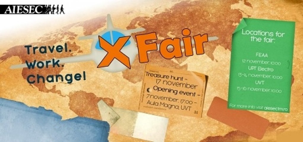 AIESEC Timisoara invita tinerii la X-Fair, targul de internship-uri