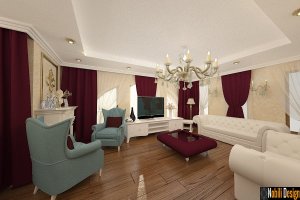 Design interior pentru vila cu mobila italiana