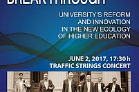 Concert TRAFIC STRINGS la Universitatea Creștină Dimitrie Cantemir din Bucuresti