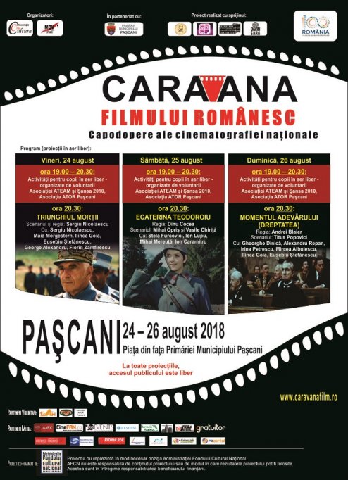 Caravana filmului românesc ajunge şi la Paşcani