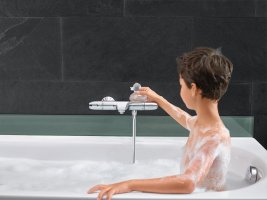 Calitate superioara si design atractiv cu bateriile pentru cada marca Grohe. Cele mai bune alegeri pentru baia ta