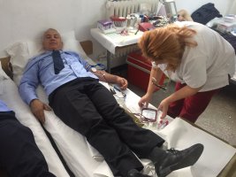 Campania ,,Donează sânge și salvează o viață” a ajuns la sediul Jandarmeriei Arad”