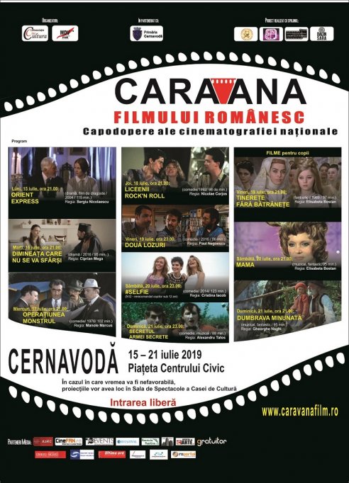 „Caravana filmului românesc” ajunge la Cernavodă