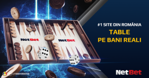 NetBet lansează table pe bani reali