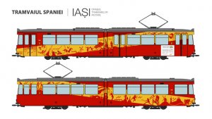 Tramvaiul Spaniei, pe străzile Iașului