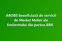 AROBS Transilvania Software beneficiază servicii de Market Maker al Emitentului din partea BRK Financial Group