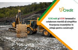 123Credit și KSM lansează o colaborare menită să simplifice finanțarea investițiilor în utilaje pentru construcții