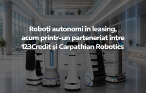 Roboți autonomi în leasing, acum printr-un parteneriat între 123Credit și Carpathian Robotics