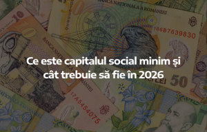 Ce este capitalul social minim și cât trebuie să fie în 2026