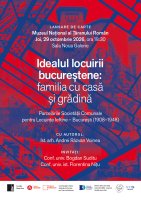 Lansare de carte: Idealul locuirii bucureștene: familia cu casă și grădină