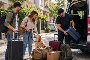 Transport bagaje în București, direct de la ușa locuinței, cu ajutorul echipei FirmaMutari24