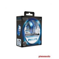 Bec auto H4 12V 60/55W Philips COLOUR VISION BLUE SET 2 BUC