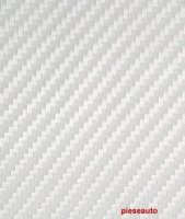 Rola folie carbon 3D alba latime 1.27mx30