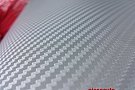 Rola folie carbon 3D argintie latime 1.27mx30m