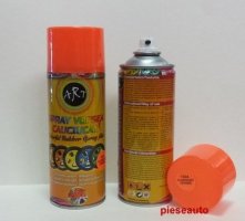 Spray vopsea cauciucata detasabila,portocaliu fluorescent,400ml
