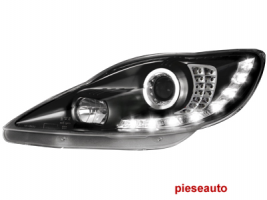 DAYLINE Faruri Peugeot 107 05 + drl optic LED negru