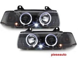 Faruri BMW E36 Coupe/Cabrio 92-98 2 SLR negru chrom