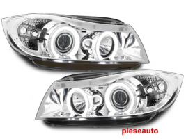 Faruri BMW E90/E91 3er_2 CCFL Angel Eyes negru