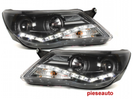 Faruri DAYLINE VW Tiguan 07-11 negru