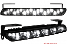 lumini de zi TFL cu 18 LED LxHxT 200x23x40 mm (2 buc)negru