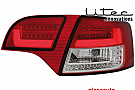  Stopuri LED Audi A4 Avant B7 04-08 rosu / clar-