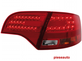 Stopuri LED Audi A4 Avant B7 04-08 Rosu / Transparent